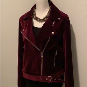 PAIGE NWT Shanna Velvet Moto jacket